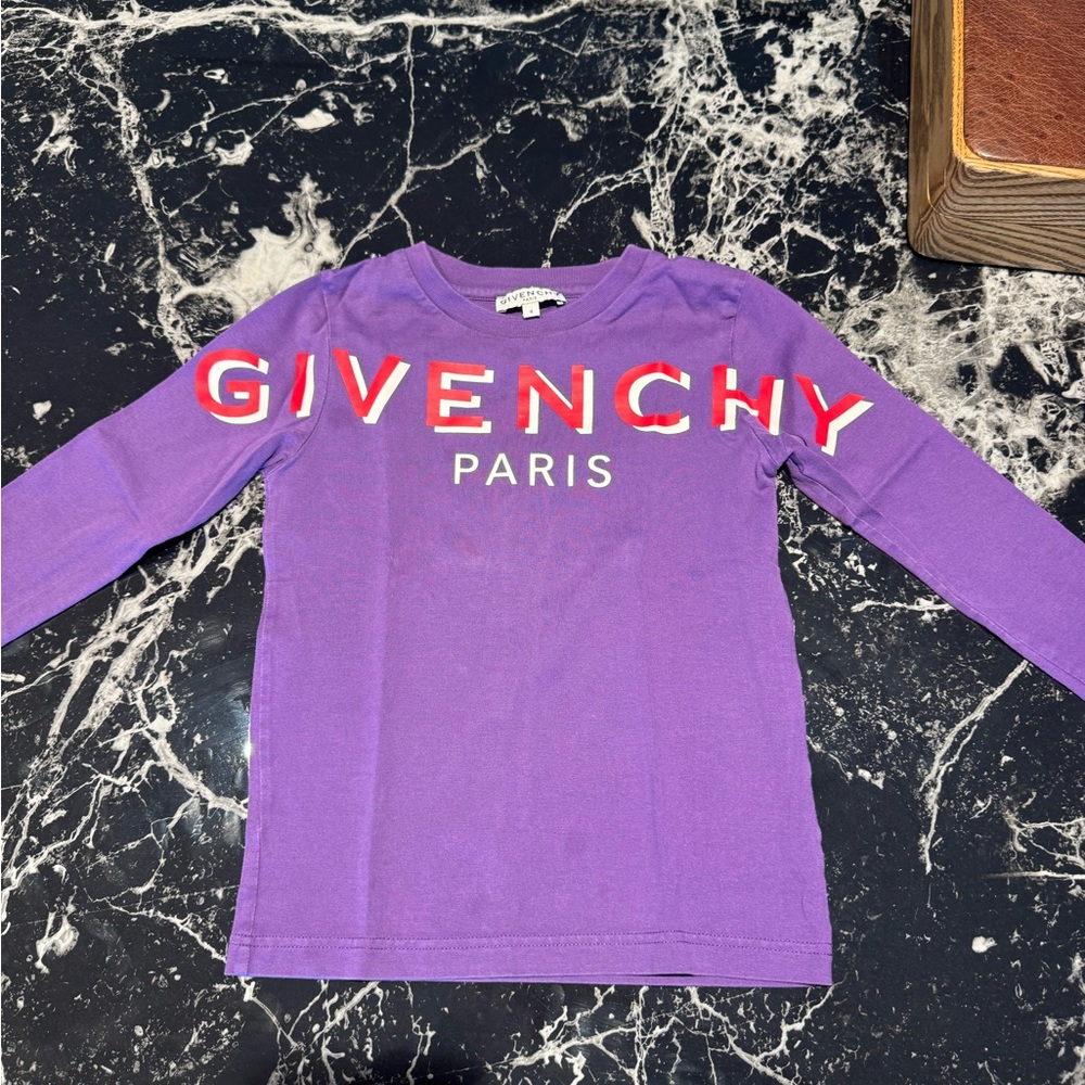 Givenchy Kids Violet Long Sleeve Tee